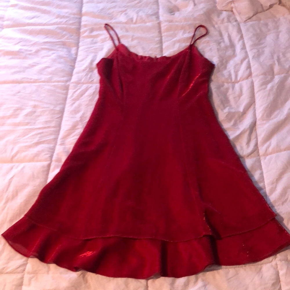 red dress